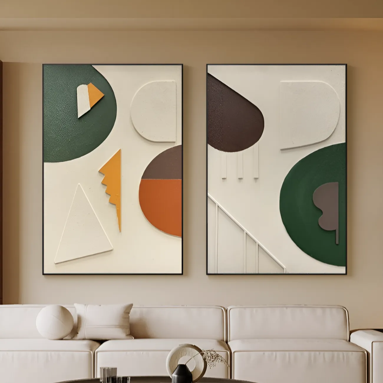 Скандинавская минималистская рельефная картина "Пьяная красавица" 38119-30