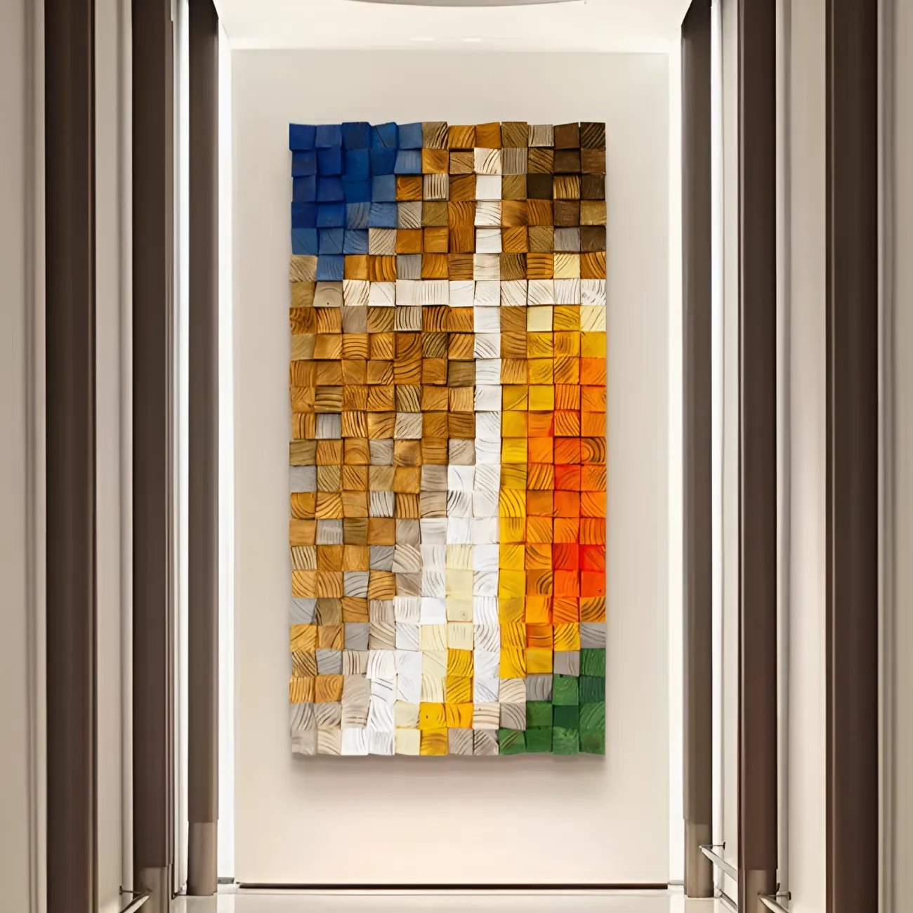 Деревянная мозаичная трехмерная картина "Пьяная красавица" 38122-30 Деревянная мозаичная трехмерная картина "Пьяная красавица" 38122-30