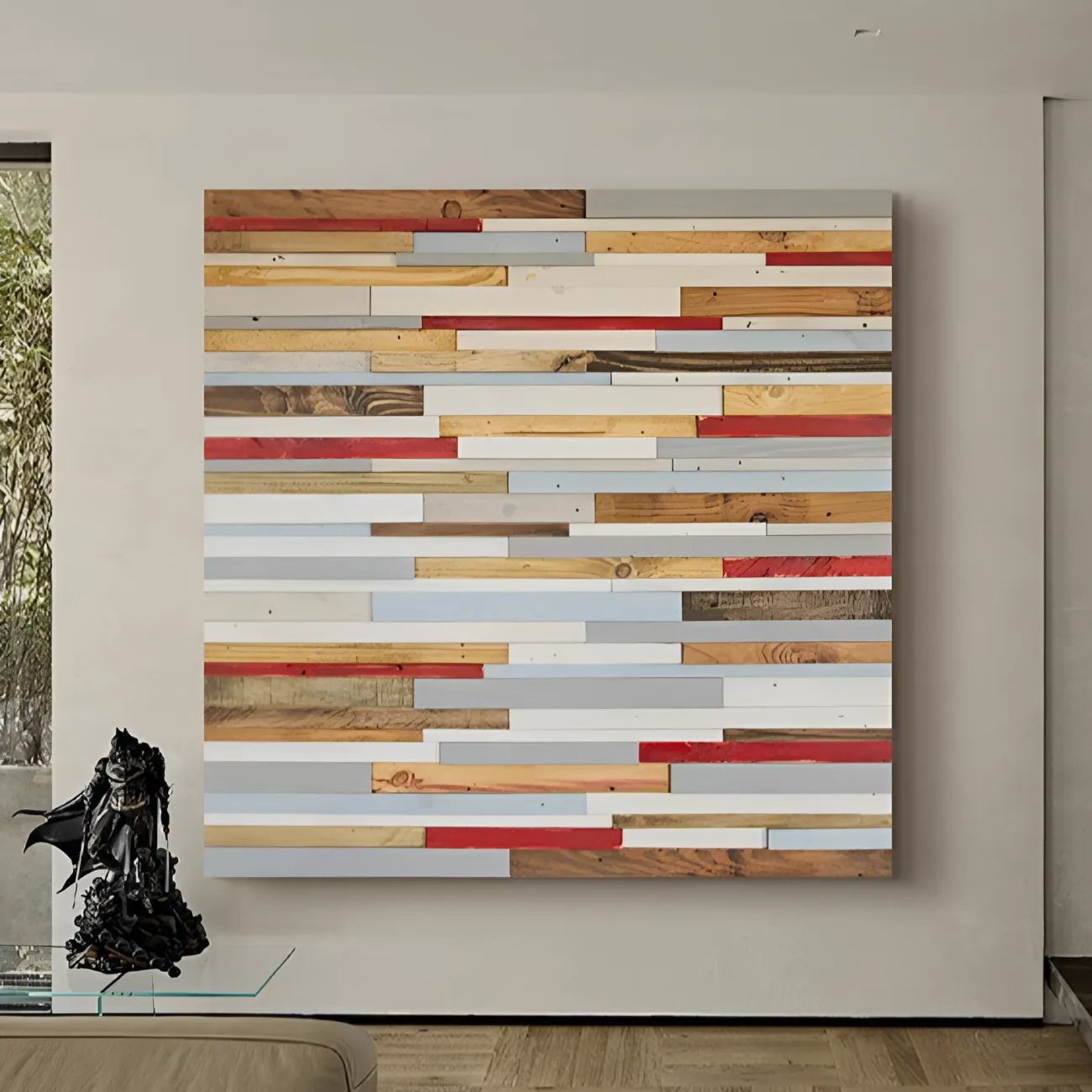 Скандинавская деревянная декоративная картина "Пьяная красавица" 38126-30