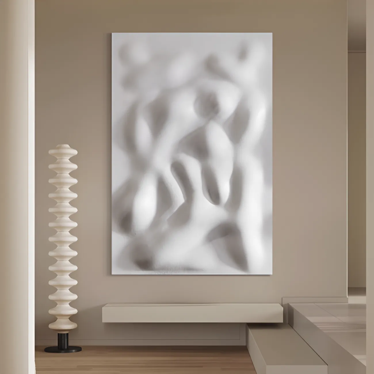 Минималистичная декоративная трехмерная картина "Пьяная красавица" 38128-30