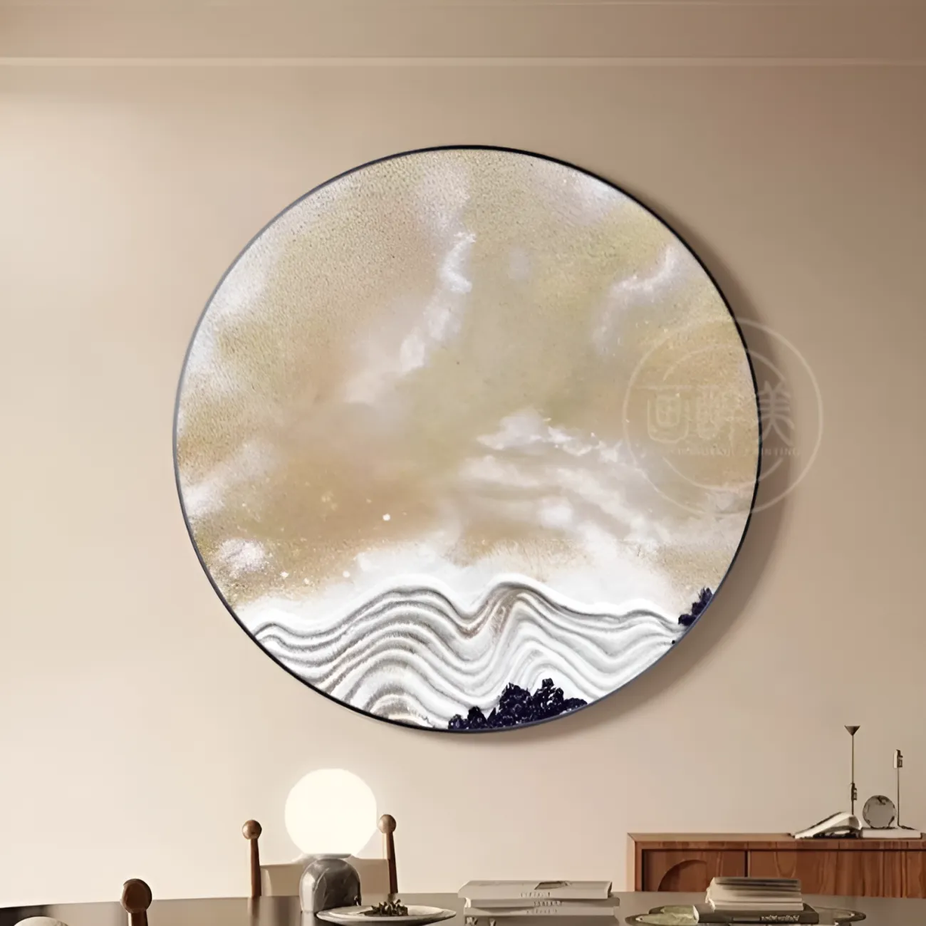 Рельефная трехмерная картина "Пьяная красавица" 38133-30 в стиле Ваби-Саби