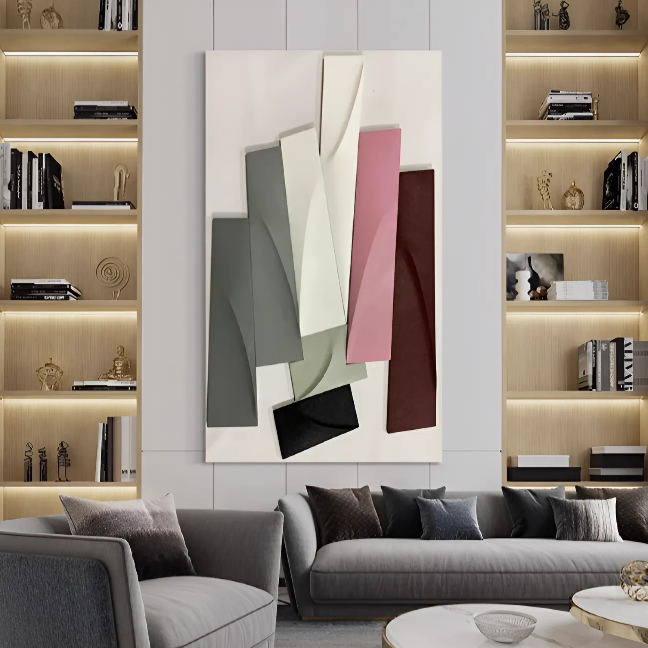 Роскошная двухуровневая декоративная картина "Пьяная красавица" 38135-30