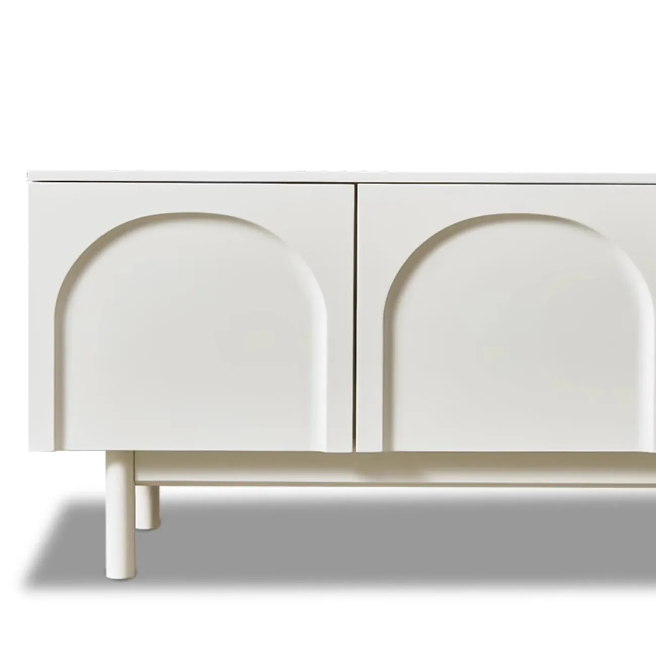 Тумба для телевизора в бело-кремовом стиле из массива дерева Purple Leaf 35937-29 Тумба для телевизора в бело-кремовом стиле из массива дерева Purple Leaf 35937-29