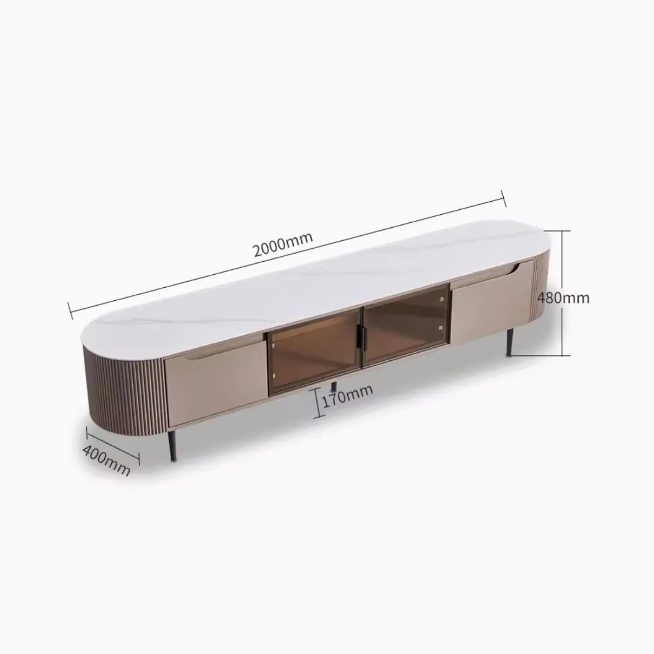 Роскошный ТВ шкаф из натурального камня Purple Leaf 35938-29 Роскошный ТВ шкаф из натурального камня Purple Leaf 35938-29