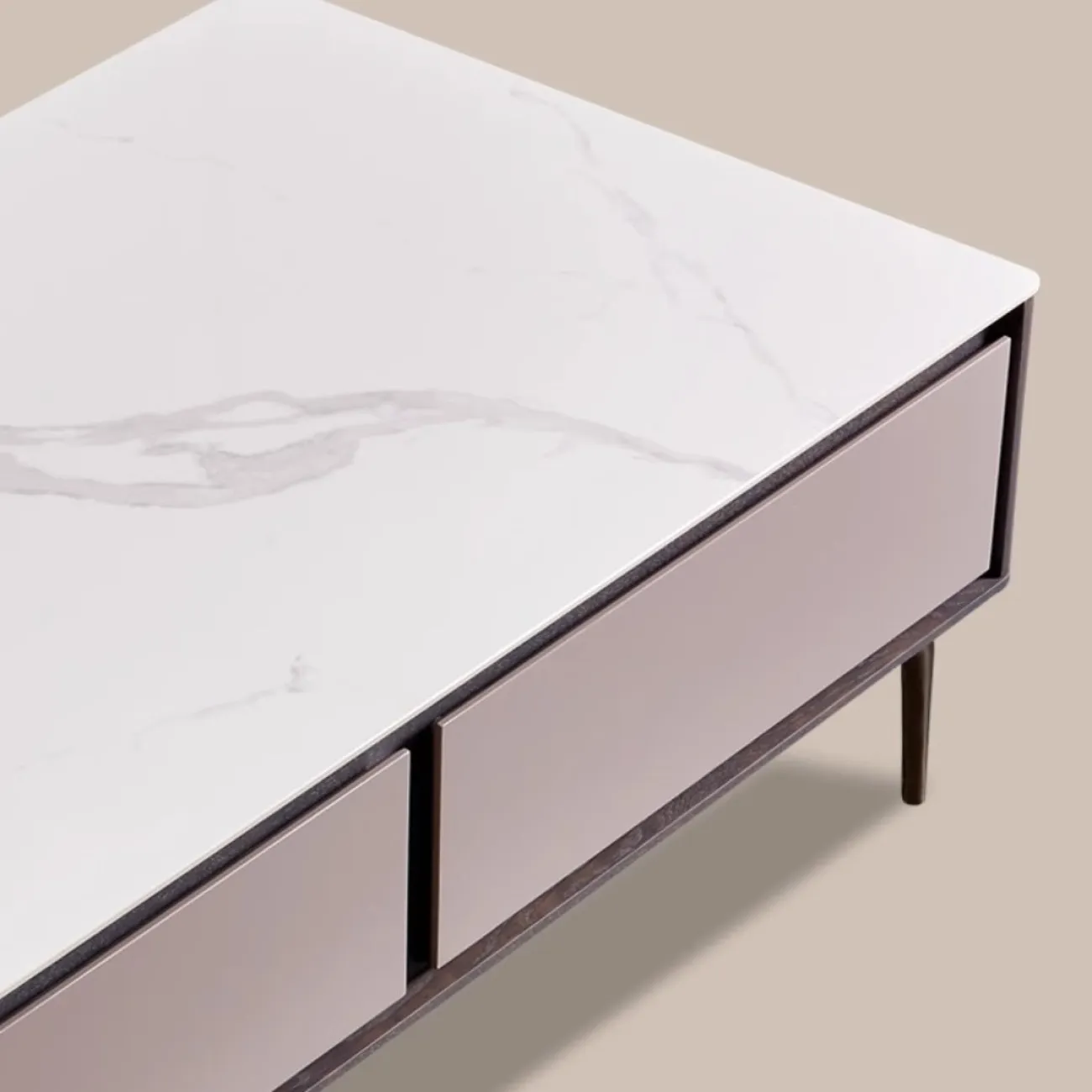 Роскошный журнальный столик из натурального камня Purple Leaf 35939-29