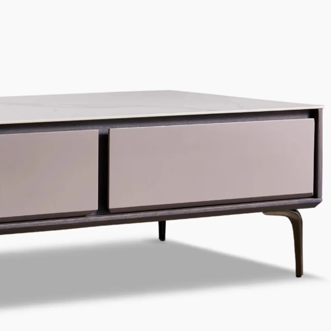 Роскошный журнальный столик из натурального камня Purple Leaf 35939-29