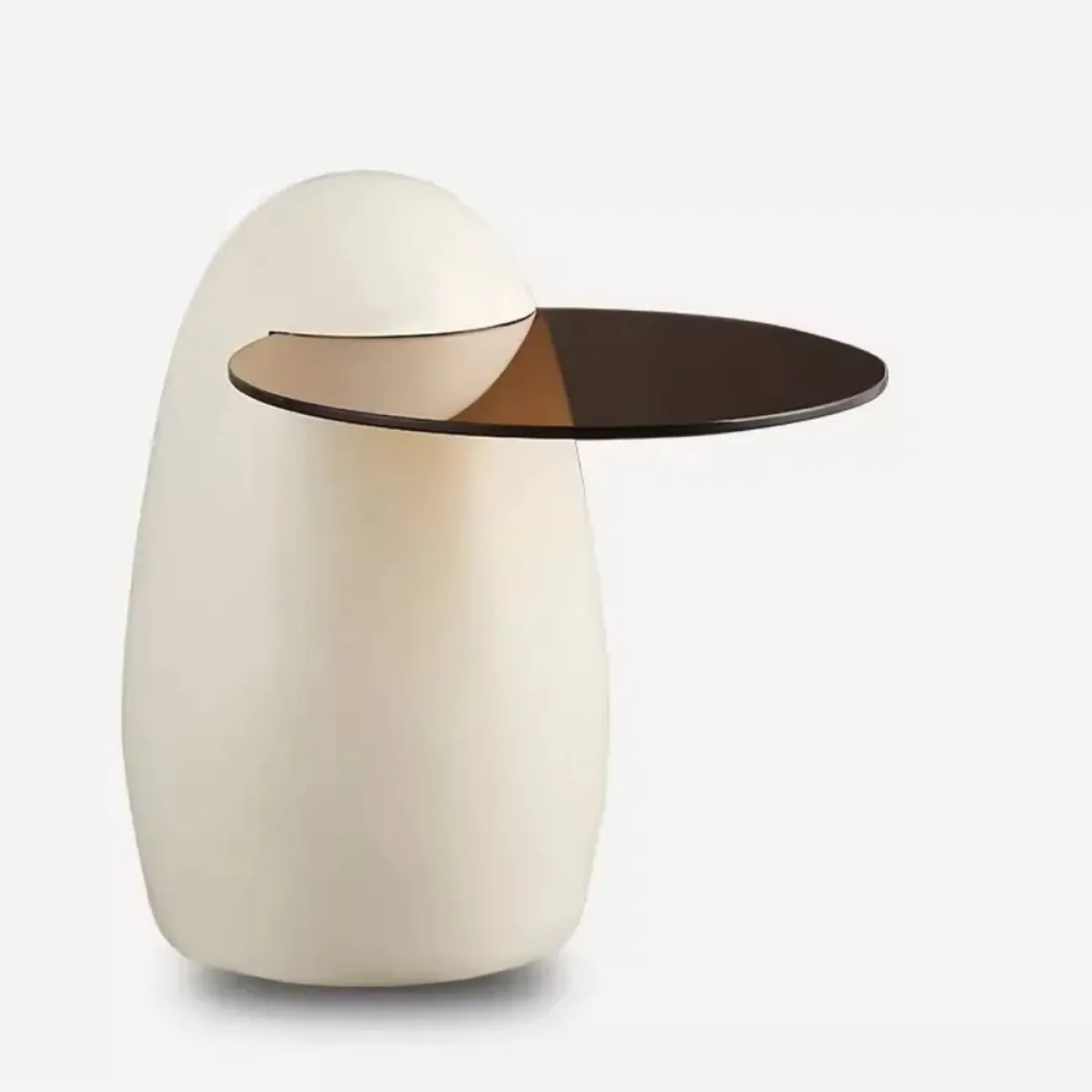 Круглый журнальный столик в кремовом стиле Purple Leaf 35941-29 Круглый журнальный столик в кремовом стиле Purple Leaf 35941-29