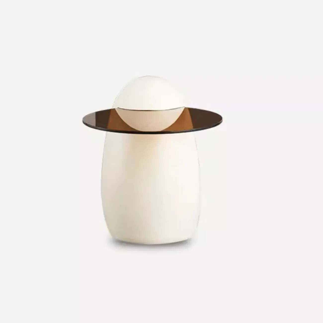 Круглый журнальный столик в кремовом стиле Purple Leaf 35941-29 Круглый журнальный столик в кремовом стиле Purple Leaf 35941-29