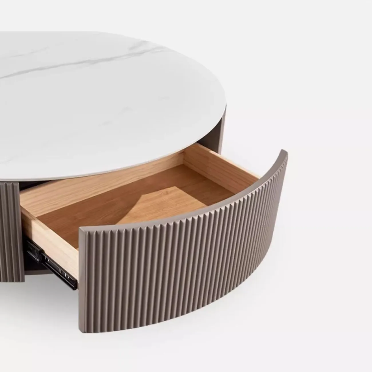 Журнальный столик с  роскошной каменной плитой Purple Leaf 35942-29