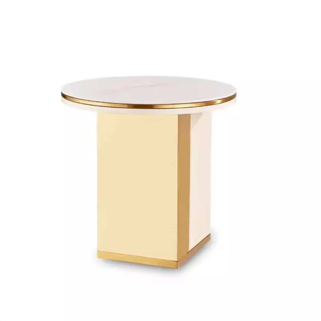 Круглый журнальный столик из натурального камня Purple Leaf 35944-29