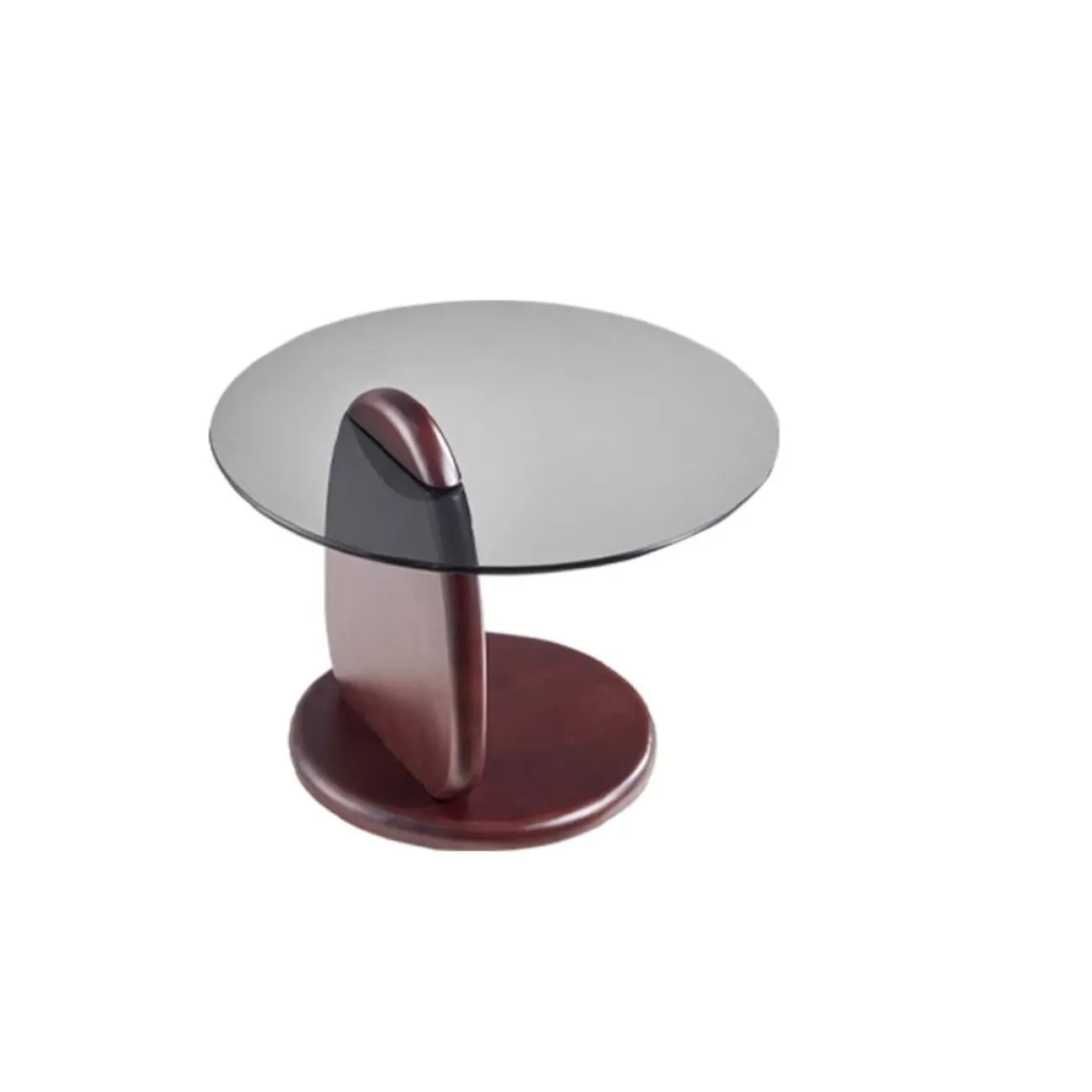 Круглый журнальный столик из закаленного стекла Purple Leaf 35947-29 Круглый журнальный столик из закаленного стекла Purple Leaf 35947-29