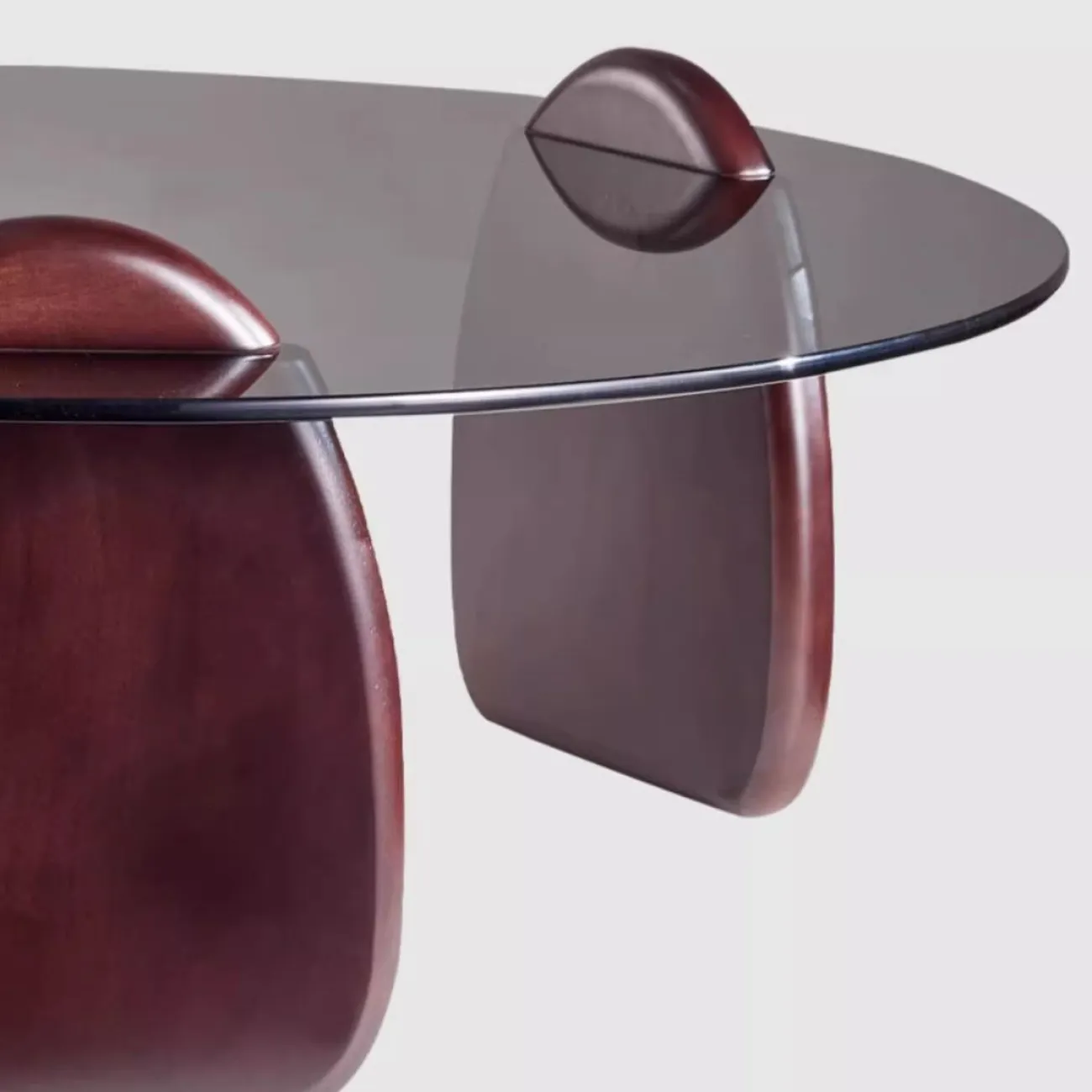 Круглый журнальный столик из закаленного стекла Purple Leaf 35947-29 Круглый журнальный столик из закаленного стекла Purple Leaf 35947-29