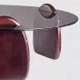 Круглый журнальный столик из закаленного стекла Purple Leaf 35947-29