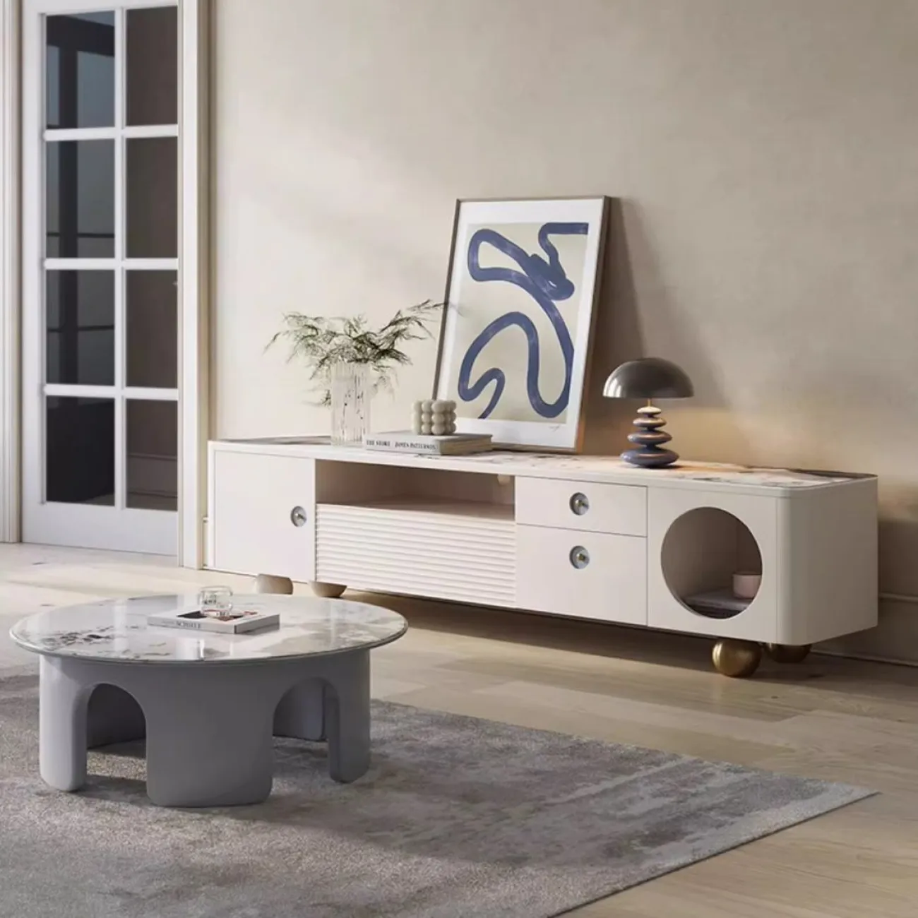 Телевизионный шкаф Purple Leaf 35948-29 Телевизионный шкаф Purple Leaf 35948-29