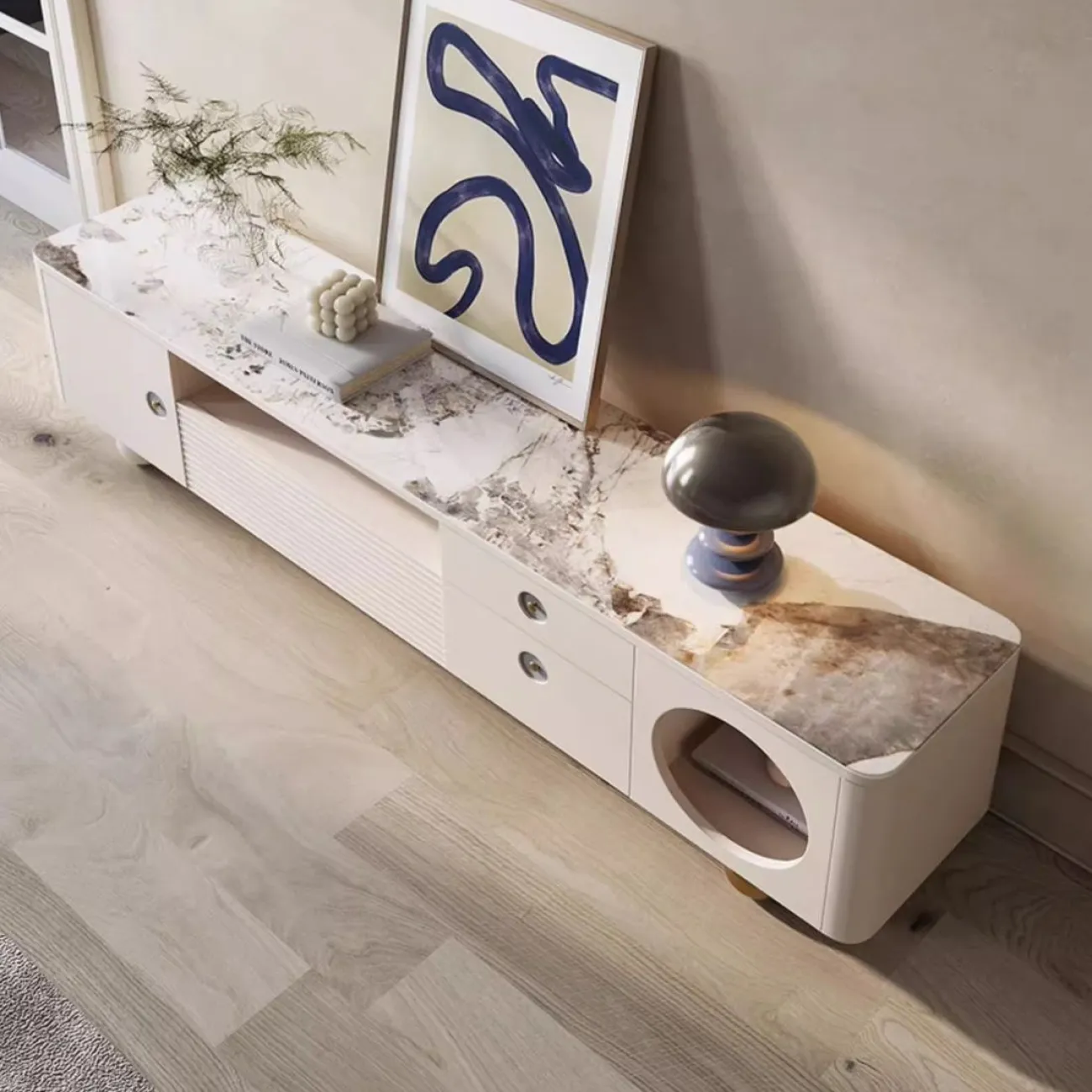 Телевизионный шкаф Purple Leaf 35948-29 Телевизионный шкаф Purple Leaf 35948-29