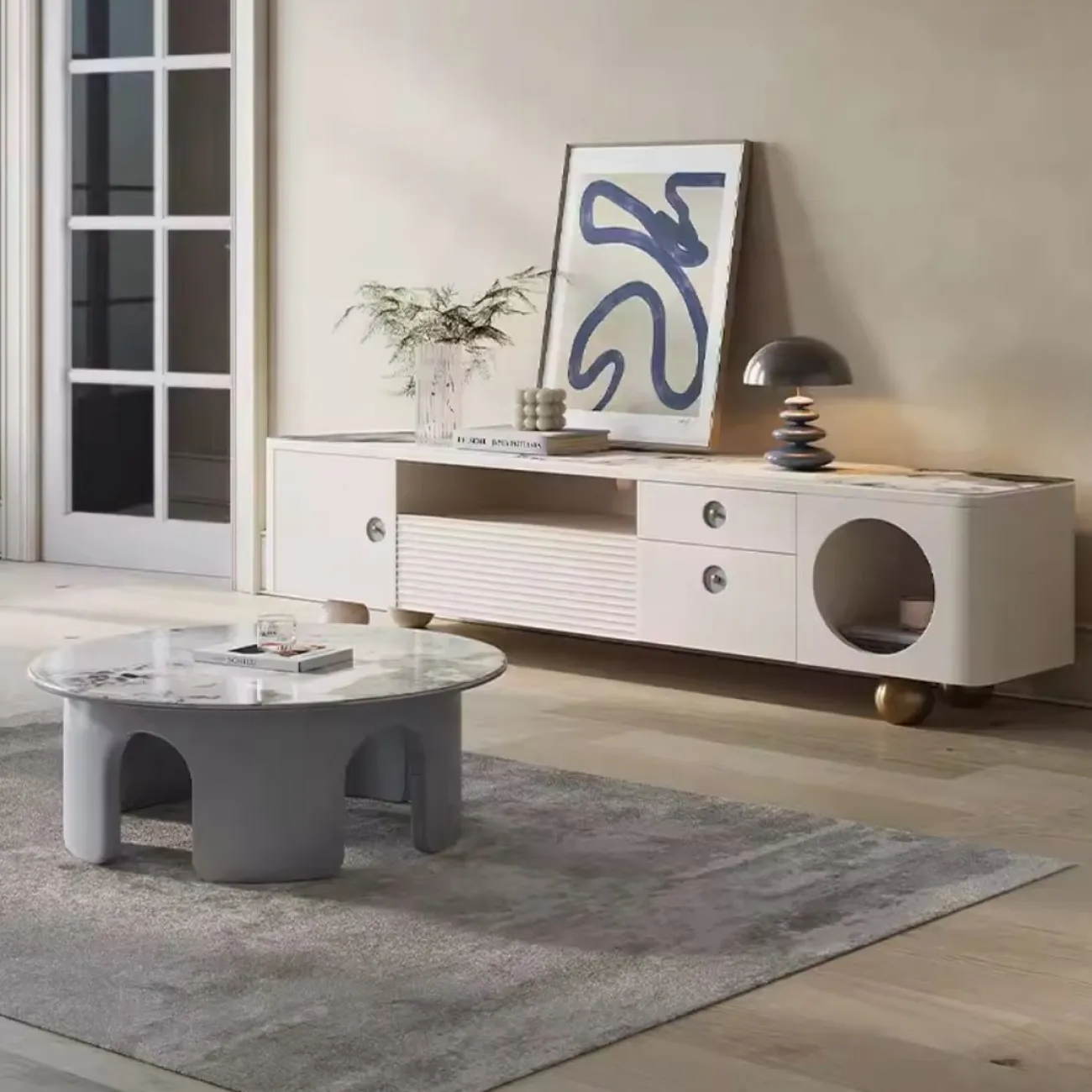 Телевизионный шкаф Purple Leaf 35948-29 Телевизионный шкаф Purple Leaf 35948-29