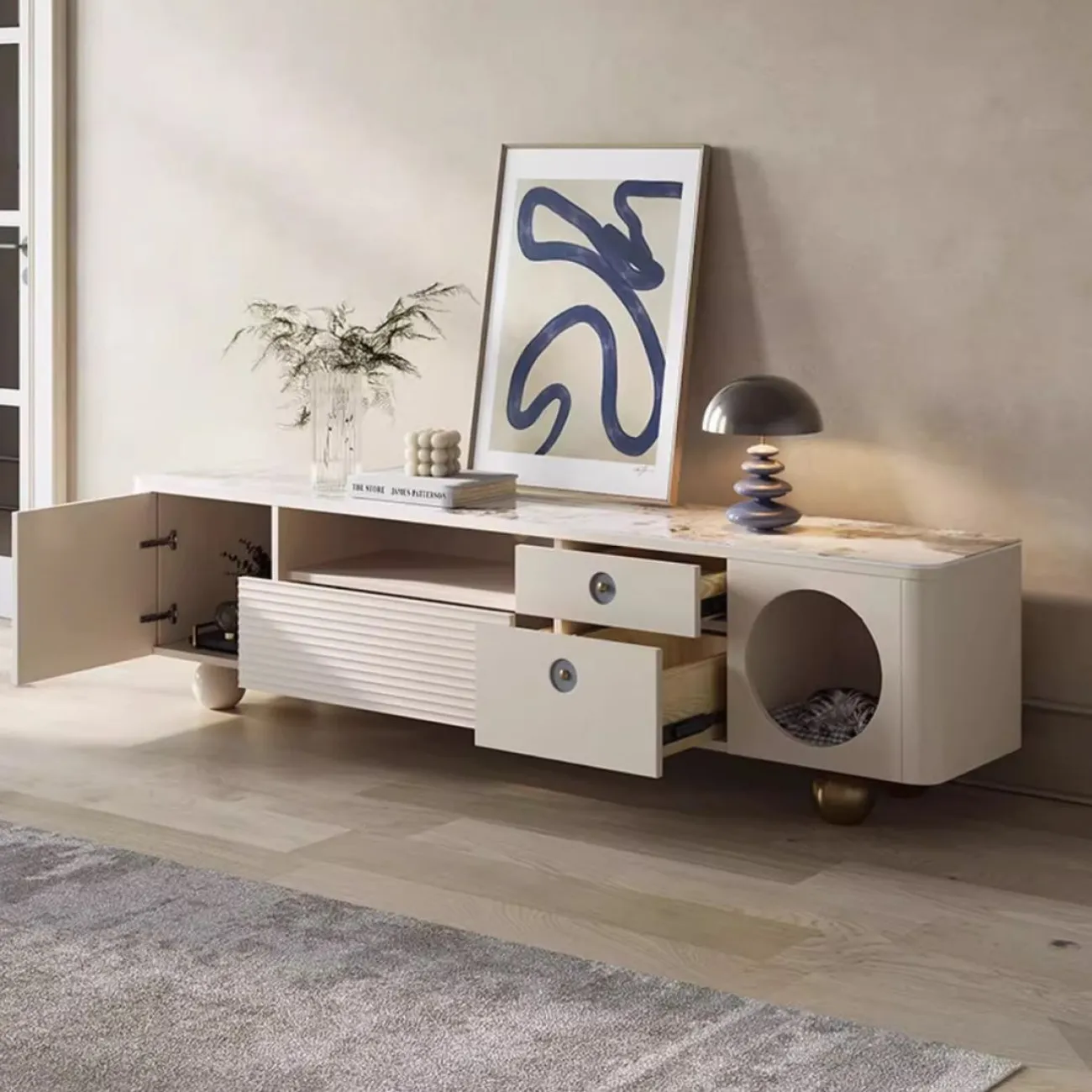 Телевизионный шкаф Purple Leaf 35948-29 Телевизионный шкаф Purple Leaf 35948-29