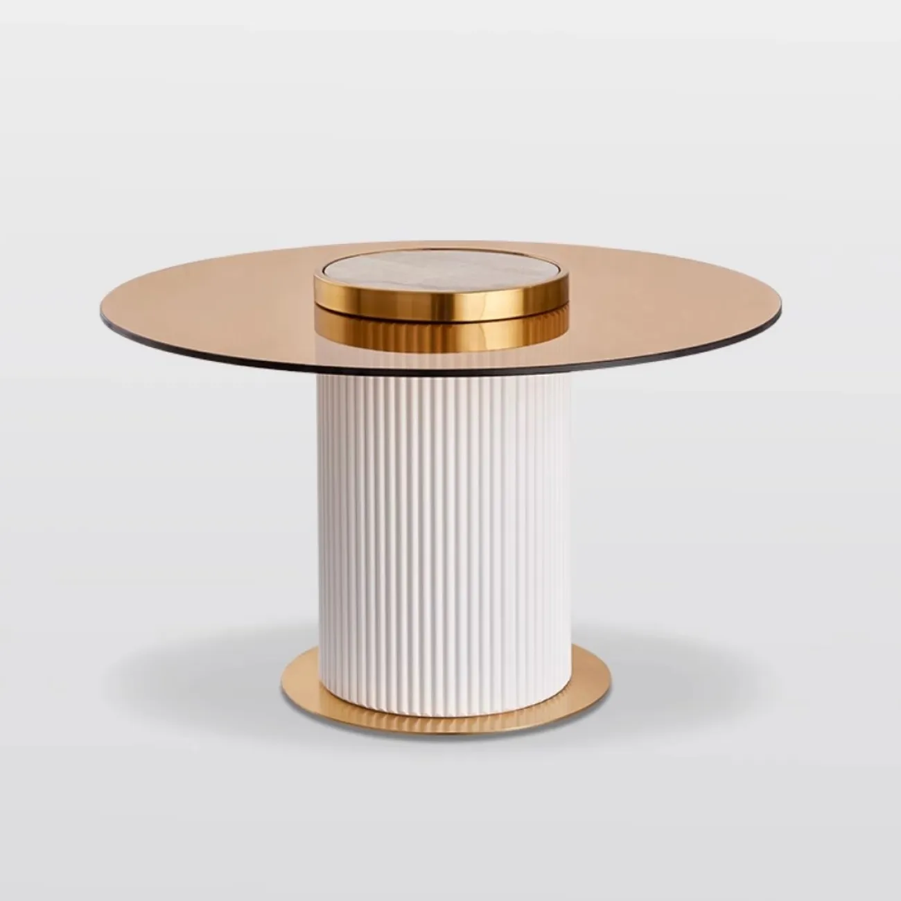 Роскошный круглый журнальный столик Purple Leaf 35951-29 Роскошный круглый журнальный столик Purple Leaf 35951-29