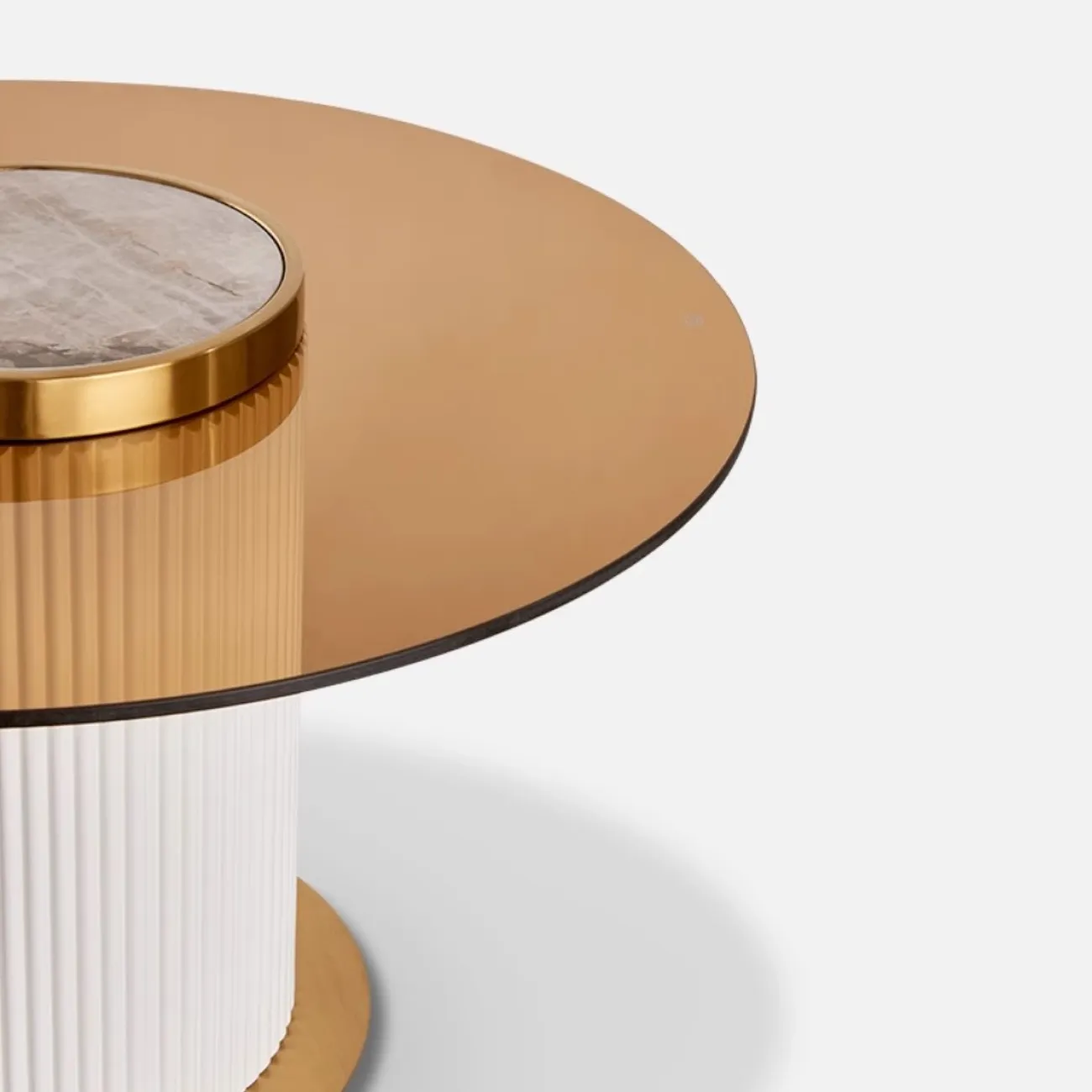 Роскошный круглый журнальный столик Purple Leaf 35951-29 Роскошный круглый журнальный столик Purple Leaf 35951-29