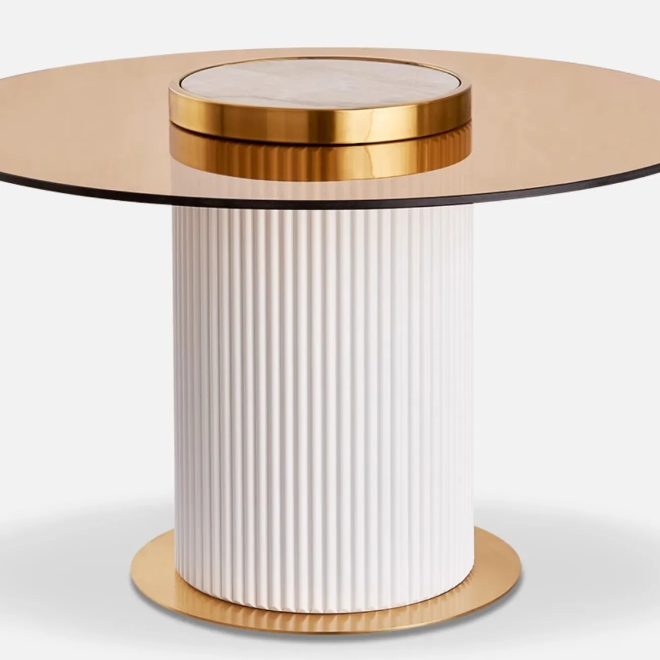 Роскошный круглый журнальный столик Purple Leaf 35951-29 Роскошный круглый журнальный столик Purple Leaf 35951-29