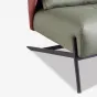 Роскошное кожаное кресло для отдыха Purple Leaf 35952-29