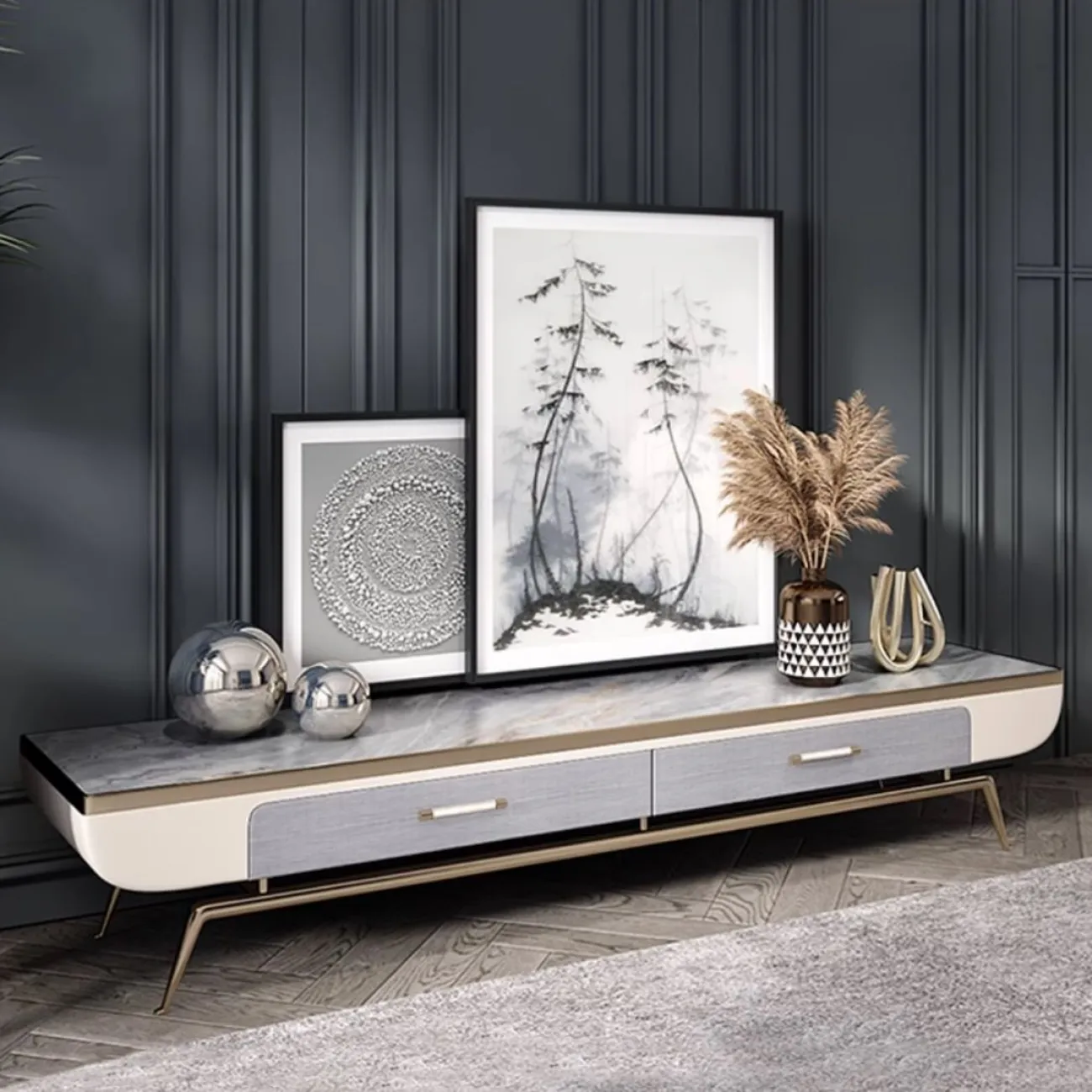 Роскошный ТВ шкаф Purple Leaf 35958-29 Роскошный ТВ шкаф Purple Leaf 35958-29