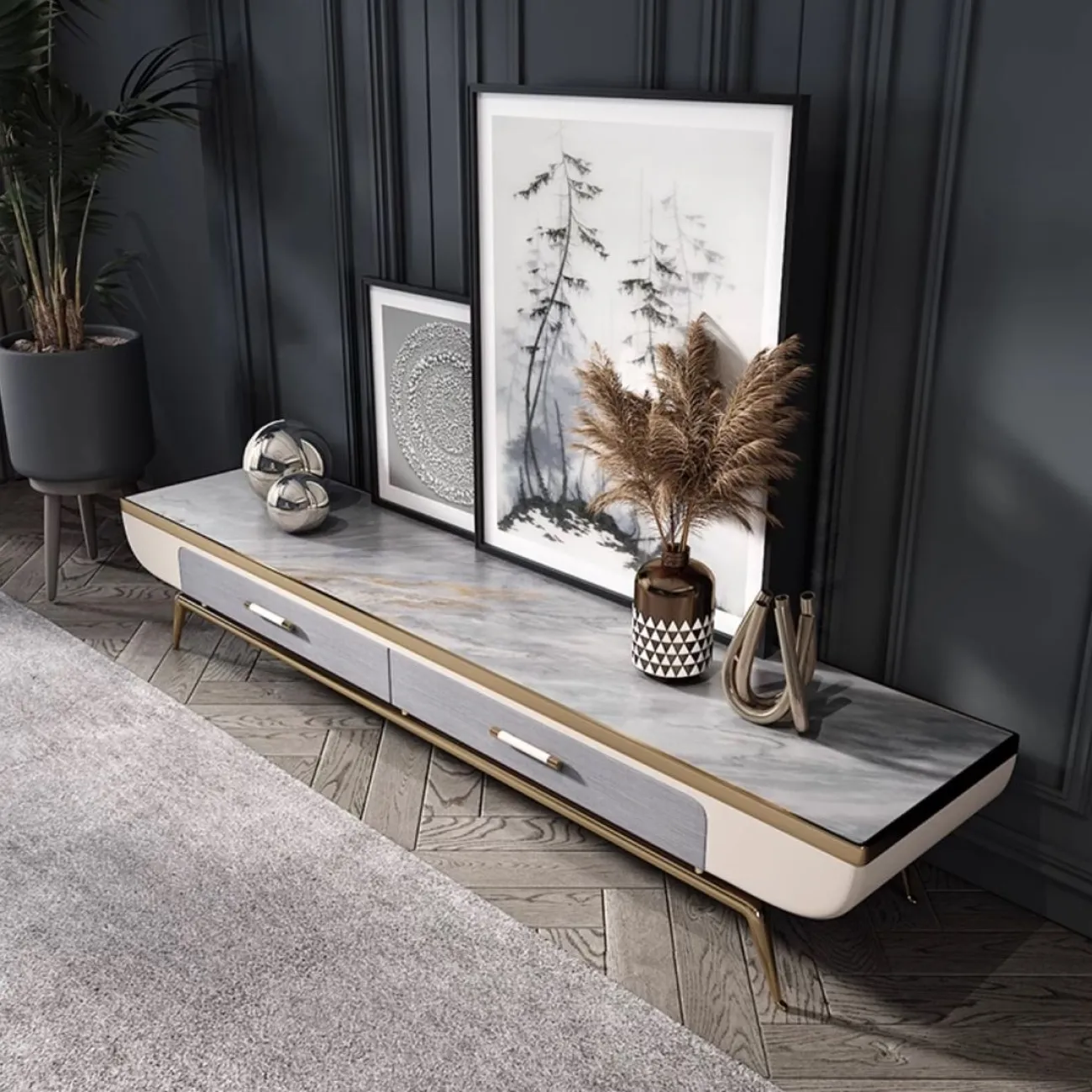 Роскошный ТВ шкаф Purple Leaf 35958-29 Роскошный ТВ шкаф Purple Leaf 35958-29