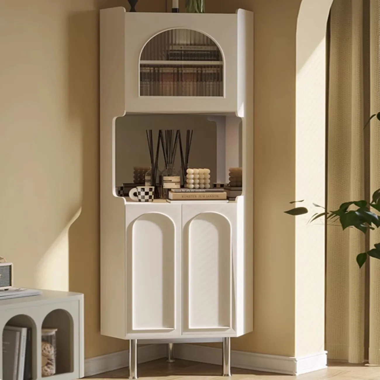 Винный шкаф во французском кремовом стиле Purple Leaf 35960-29