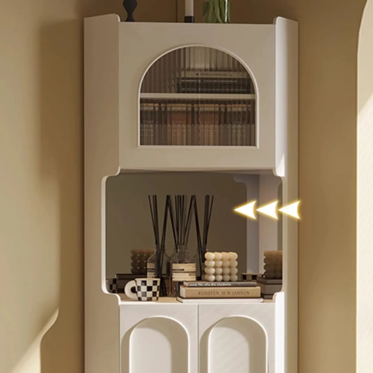 Винный шкаф во французском кремовом стиле Purple Leaf 35960-29