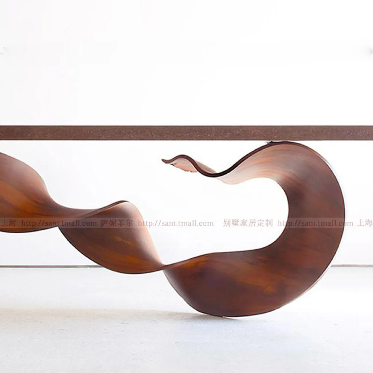 Креативный длинный стол в стиле Ваби-саби из массива дерева Sani 37292-29