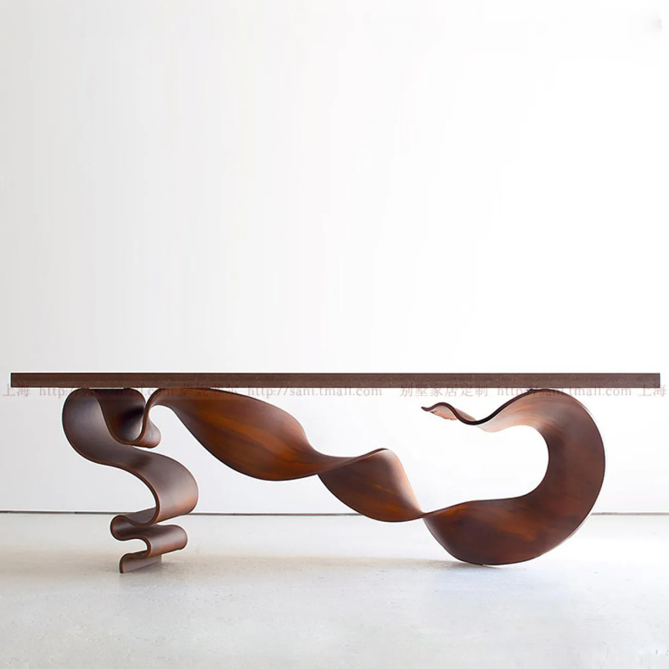 Креативный длинный стол в стиле Ваби-саби из массива дерева Sani 37292-29