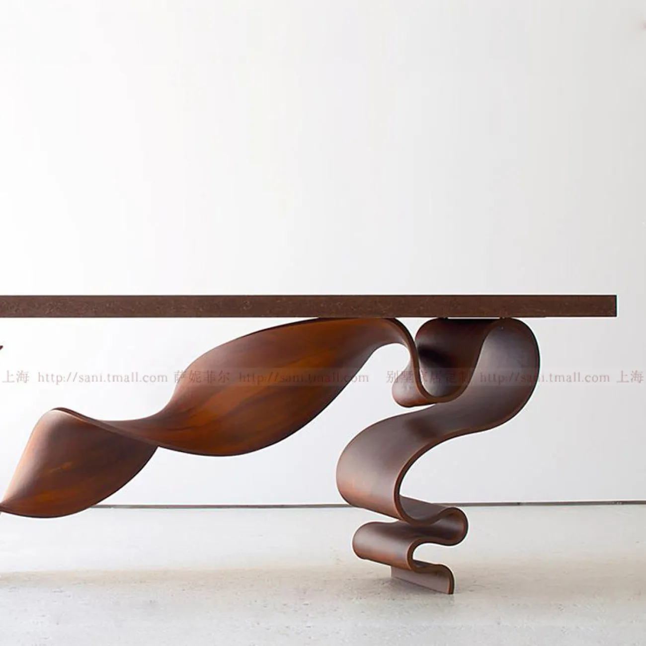 Креативный длинный стол в стиле Ваби-саби из массива дерева Sani 37292-29