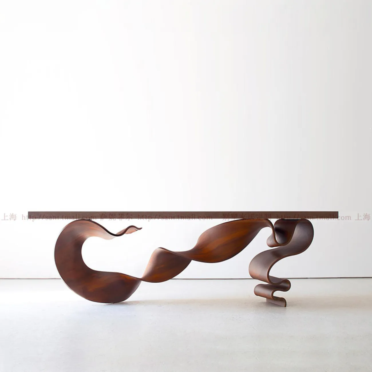 Креативный длинный стол в стиле Ваби-саби из массива дерева Sani 37292-29