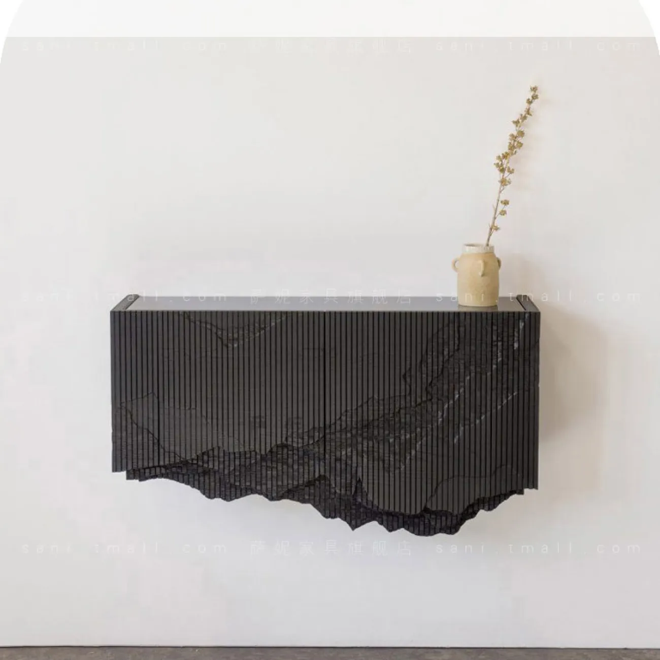 Художественный подвесной шкаф для крыльца особой формы Sani 37297-29