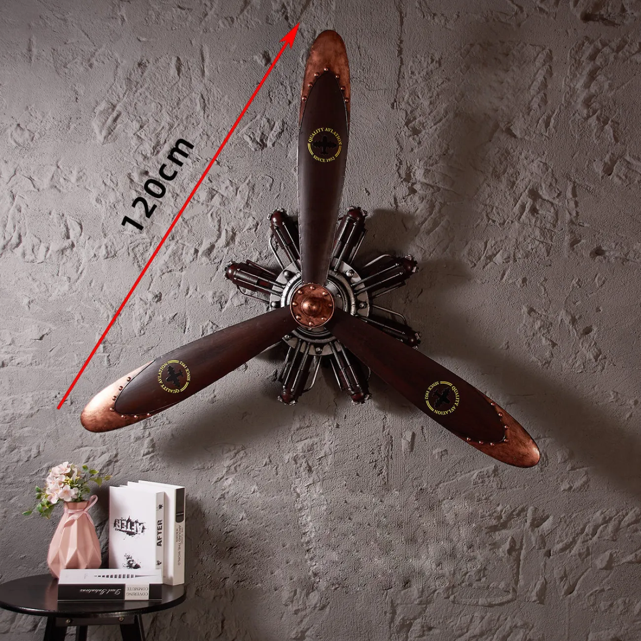 Ретро кованый винтажный пропеллер настенное украшение MAJESTIC 37313-29