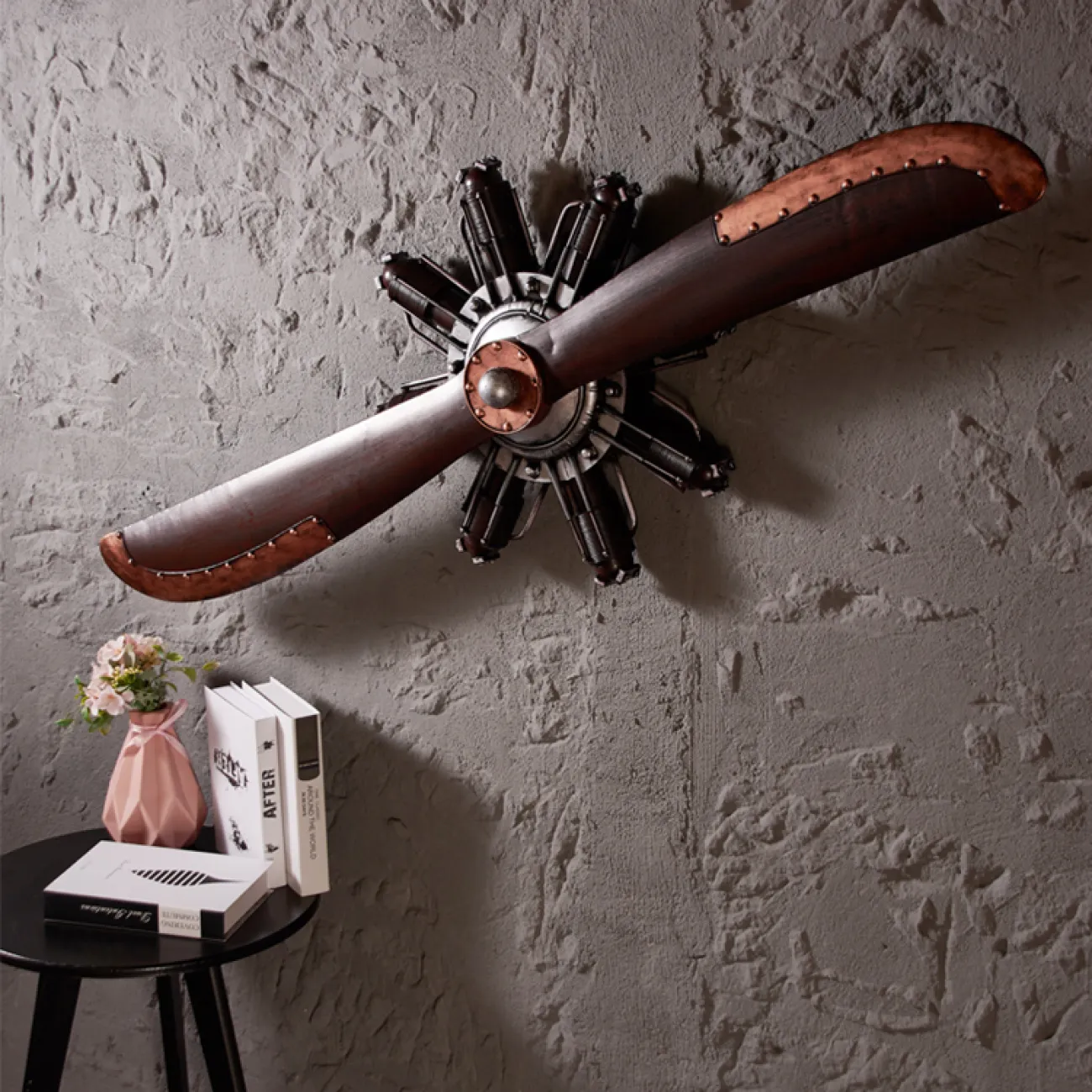 Ретро кованый винтажный пропеллер настенное украшение MAJESTIC 37313-29