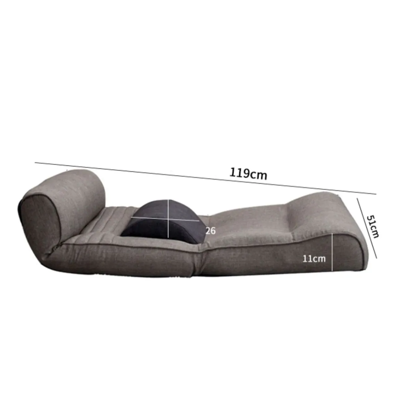 Складное кресло  для отдыха без ножек KINO 37314-29