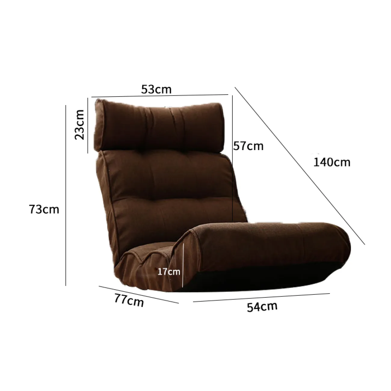 Ленивое раскладное маленькое кресло на полу KINO 37315-29 Ленивое раскладное маленькое кресло на полу KINO 37315-29