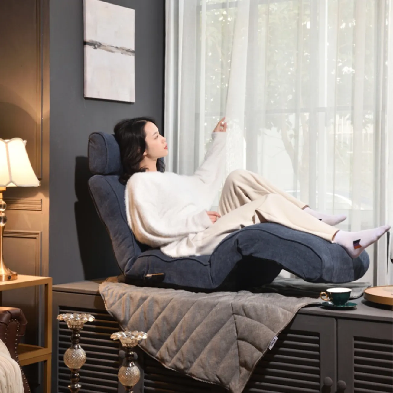 Кресло без ножек с откидной спинкой KINO 37316-29 Кресло без ножек с откидной спинкой KINO 37316-29