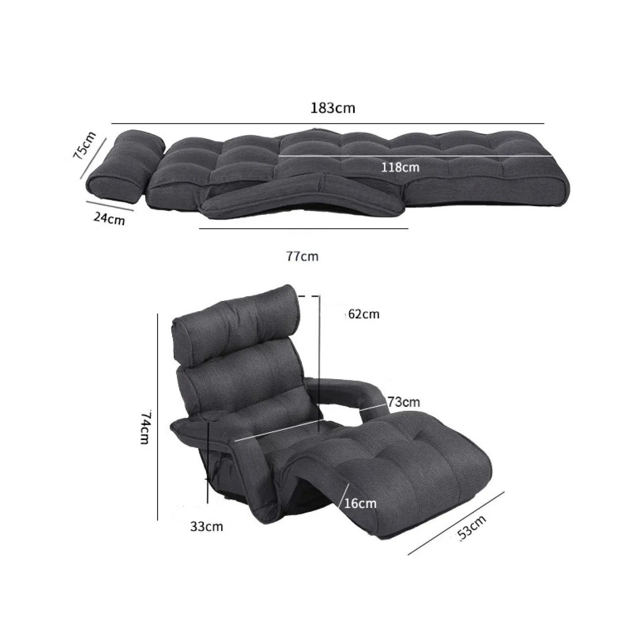 Кресло без ножек с откидной спинкой KINO 37316-29 Кресло без ножек с откидной спинкой KINO 37316-29