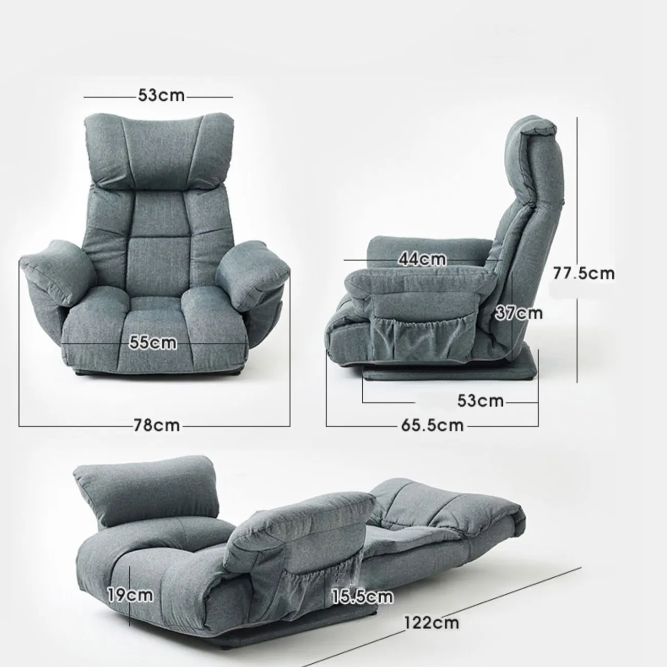 Кресло раскладное со спинкой KINO 37320-29 Кресло раскладное со спинкой KINO 37320-29