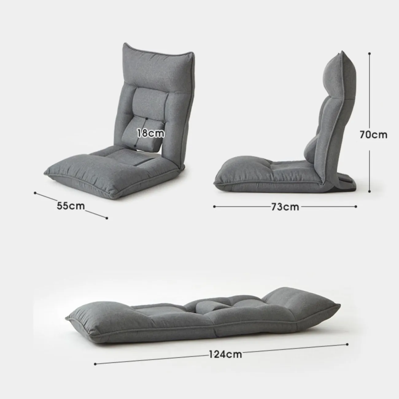 Низкое раскладное кресло KINO 37321-29