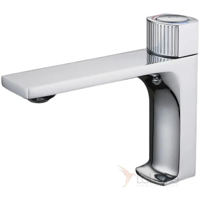 Минималистичный низкий латунный смеситель для умывальника в Современном стиле LaLume MB21126-23