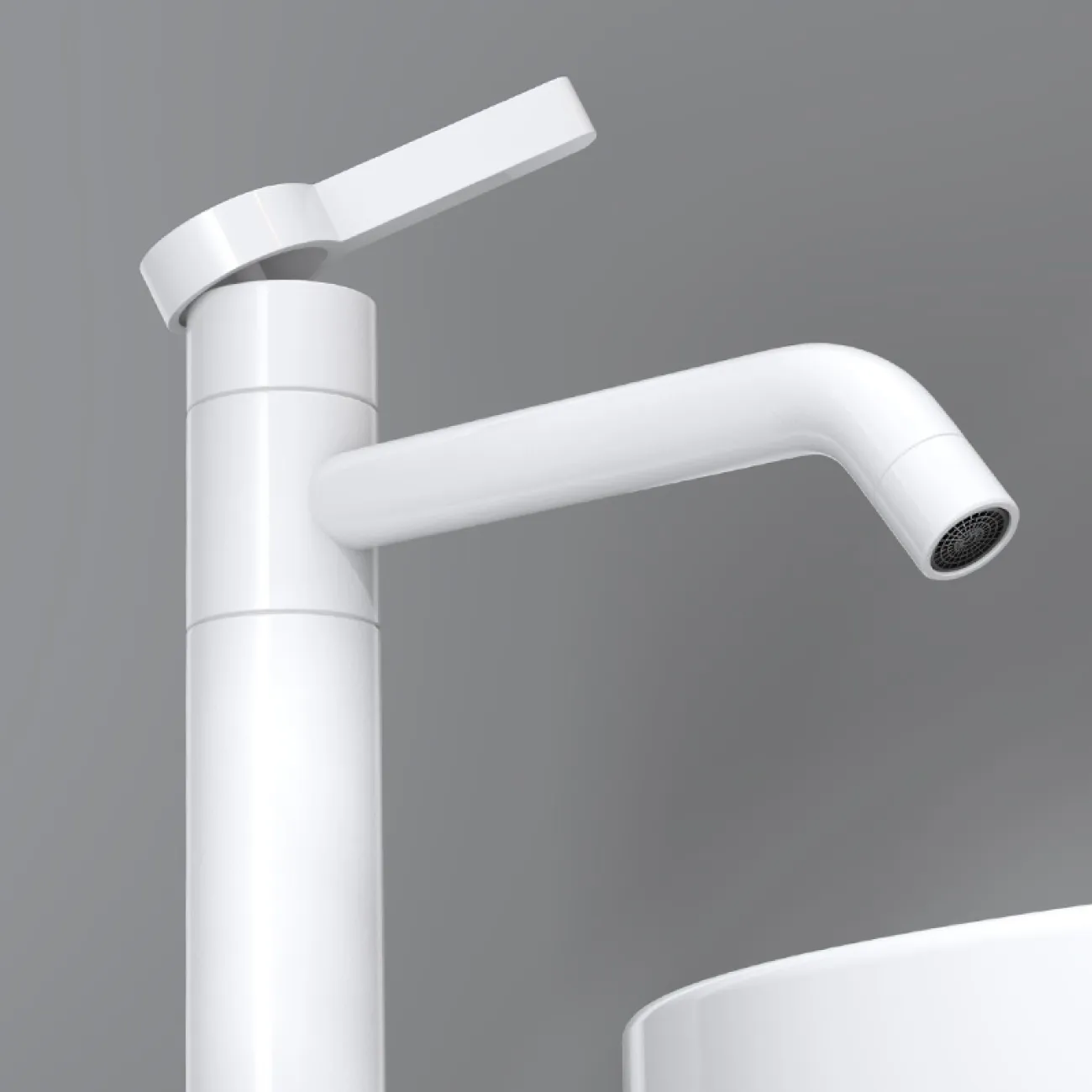 Минималистичный высокий смеситель для умывальника в Современном стиле LaLume MB21128-23 Минималистичный высокий смеситель для умывальника в Современном стиле LaLume MB21128-23