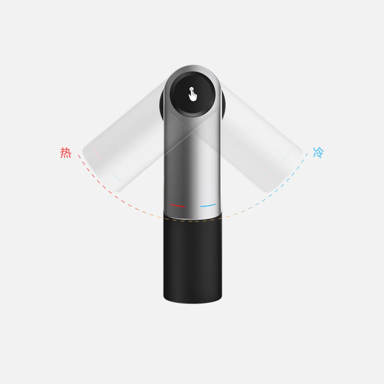 Минималистичный латунный смеситель для умывальника в Хай-тек стиле LaLume MB21132-23