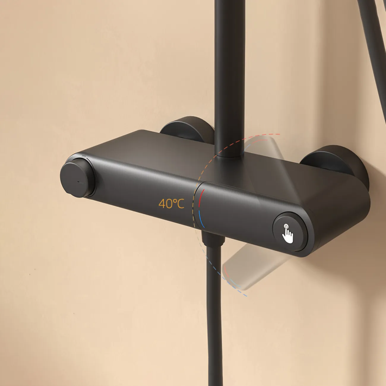 Элегантный смеситель с тропическим душем для ванной в Скандинавском стиле LaLume MB21133-23