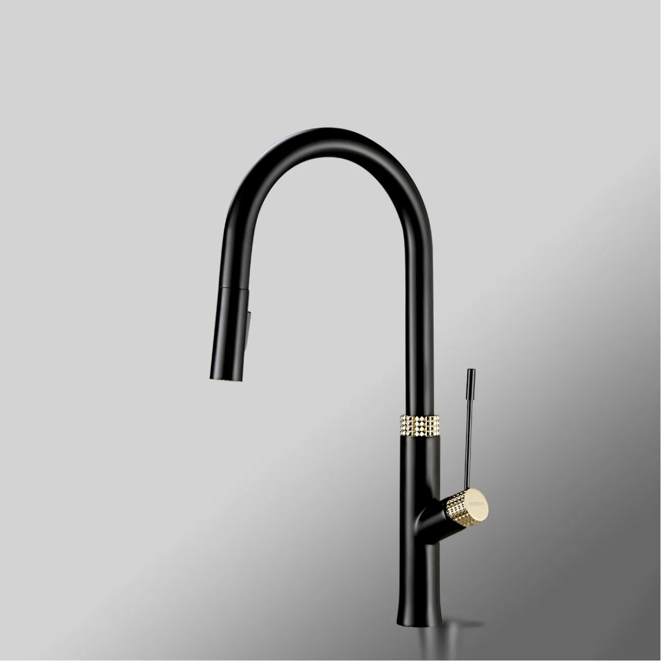 Современный кухонный латунный смарт-смеситель в Хай-тек стиле LaLume MB21134-23 Современный кухонный латунный смарт-смеситель в Хай-тек стиле LaLume MB21134-23