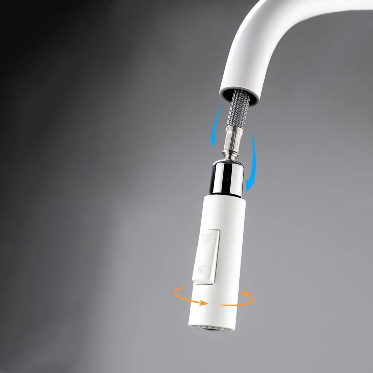 Минималистичный кухонный латунный смарт-смеситель в Хай-тек стиле LaLume MB21135-23