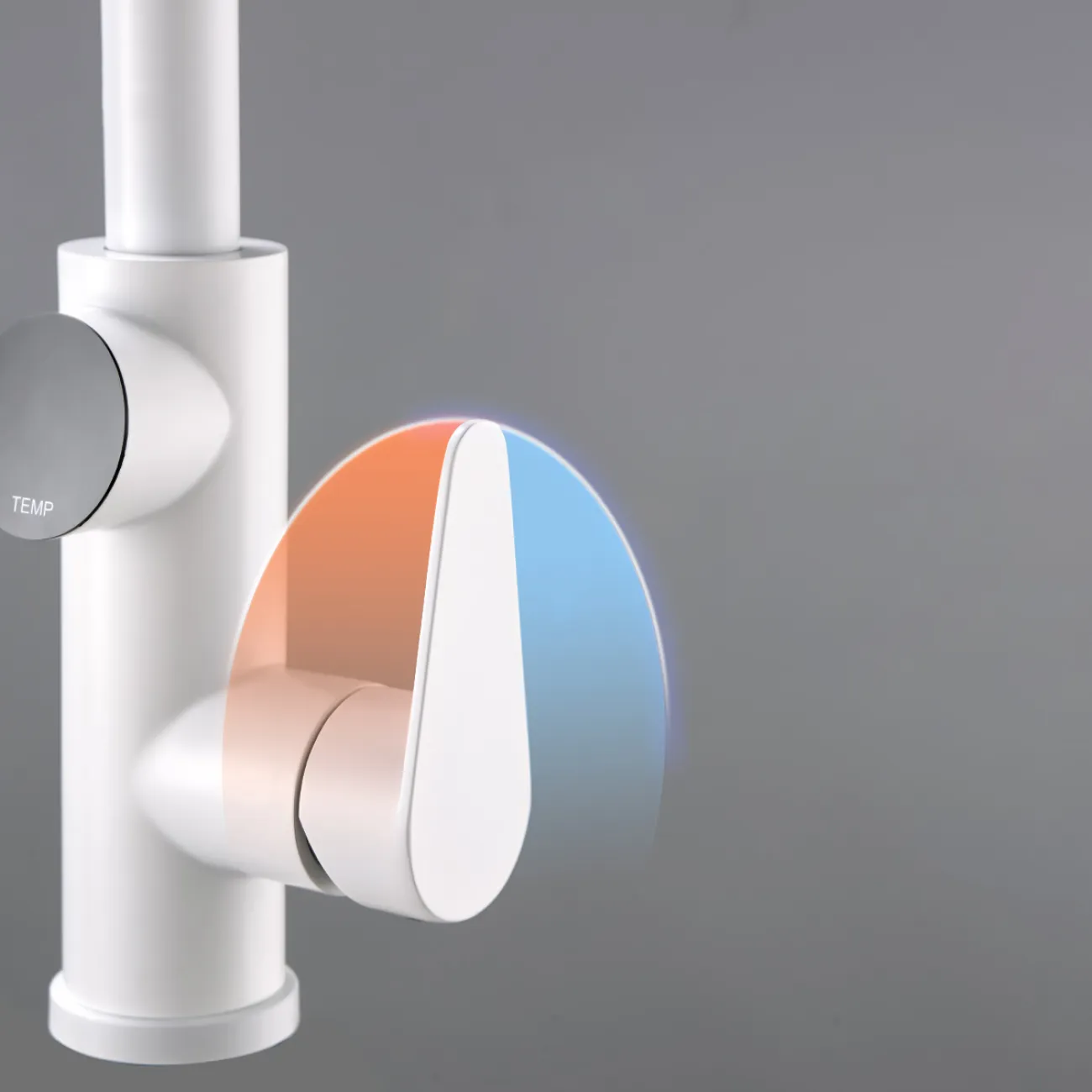 Минималистичный кухонный латунный смарт-смеситель в Хай-тек стиле LaLume MB21135-23