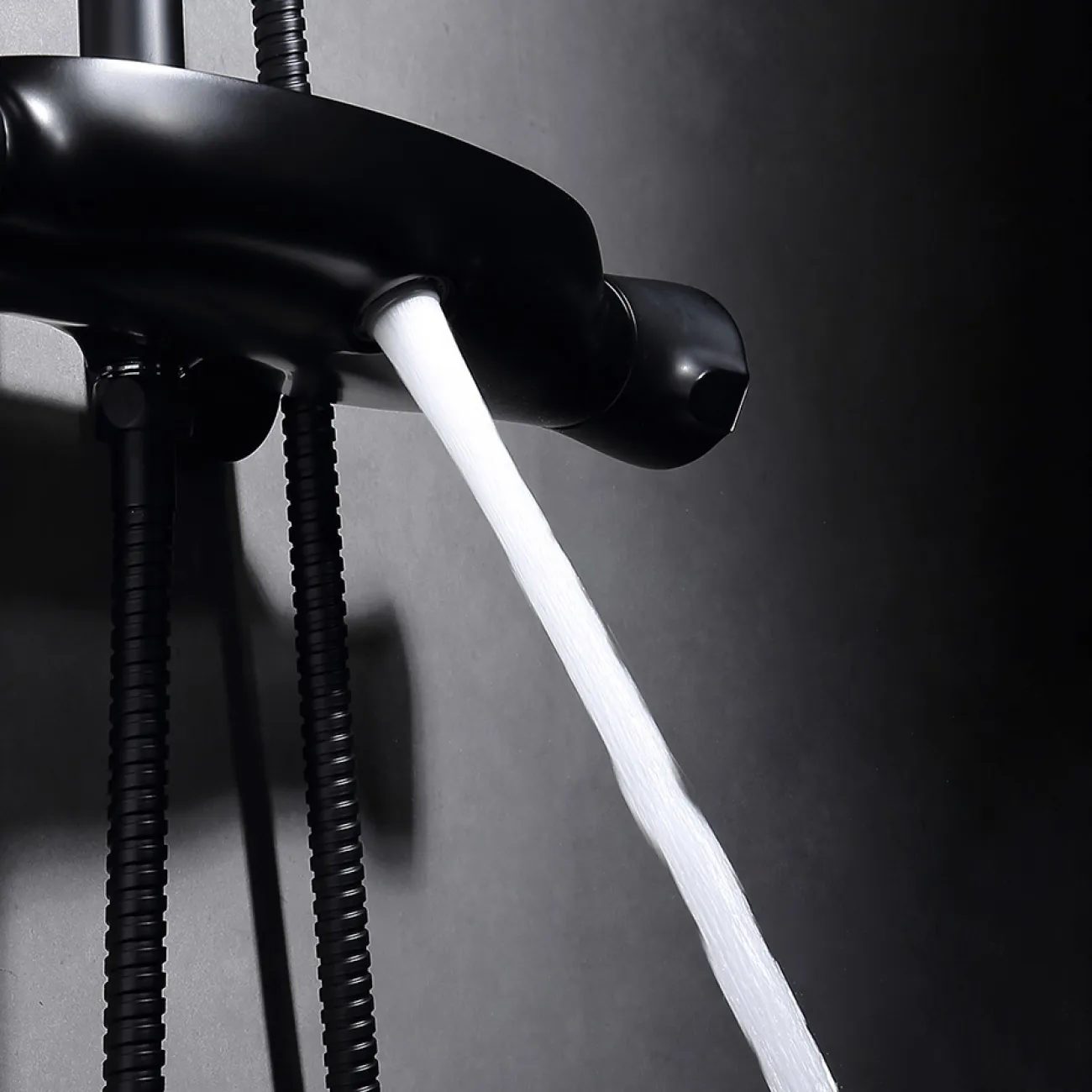 Минималистичный смеситель с тропическим душем для ванной в Скандинавском стиле LaLume MB21137-23